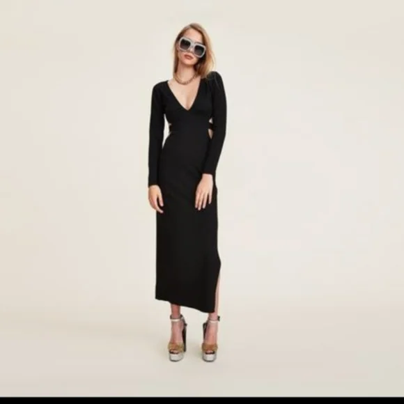 LPA | Dresses | Lpa Black Cutout Dress 8 Women M | Poshmark